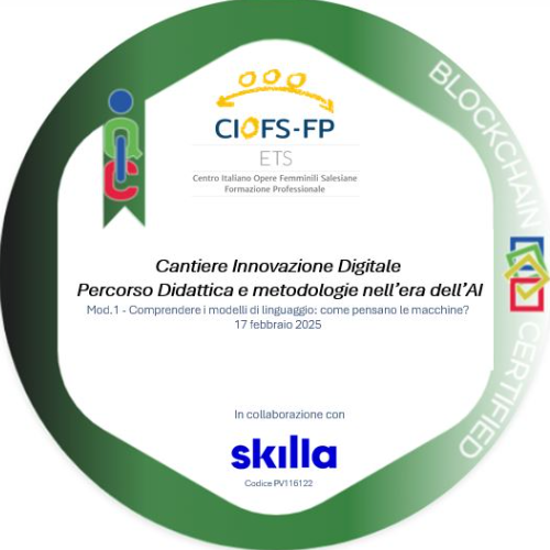 Il Cantiere – Didattica e metodologie nell’era dell’AI  Mod.1